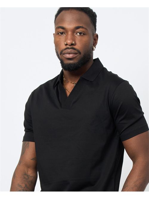 AX men's polo shirt with buttonless collar ARMANI EXCHANGE | XM000492-AF10364UC001